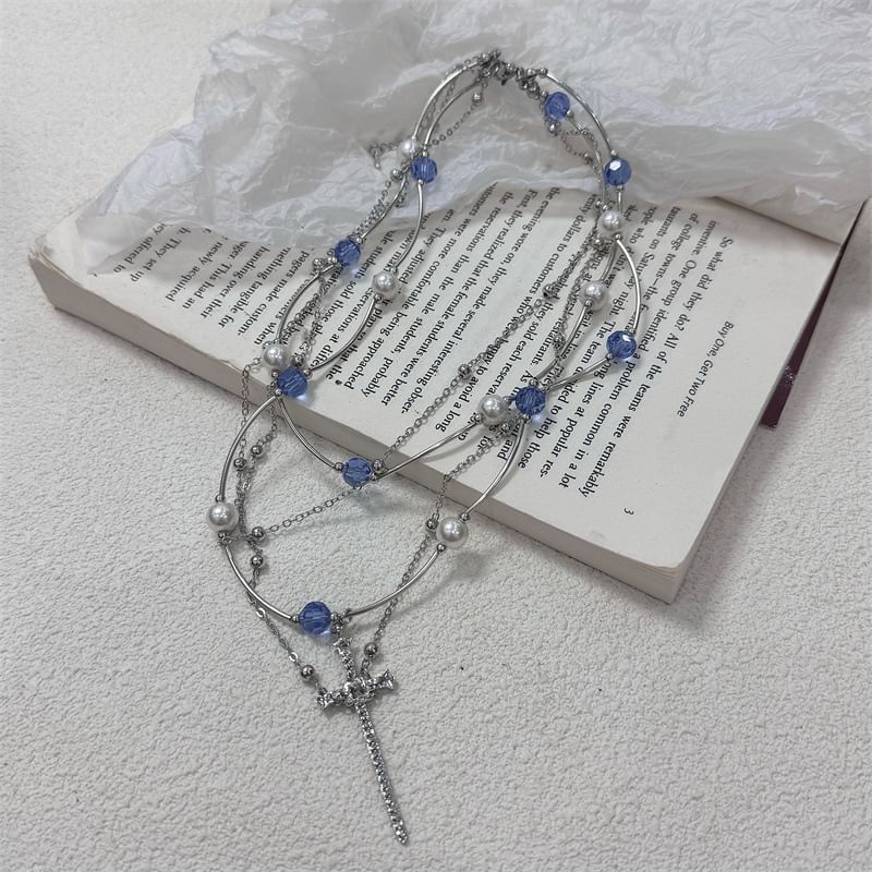 Cross Layered Necklace
