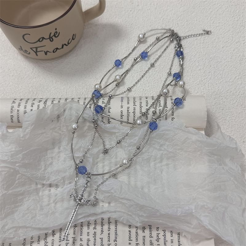 Cross Layered Necklace