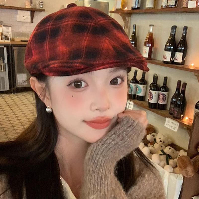 Cap Flat Plaid