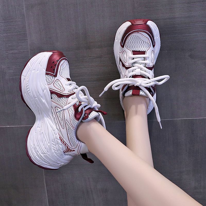 Sneakers Panel Platform Mesh