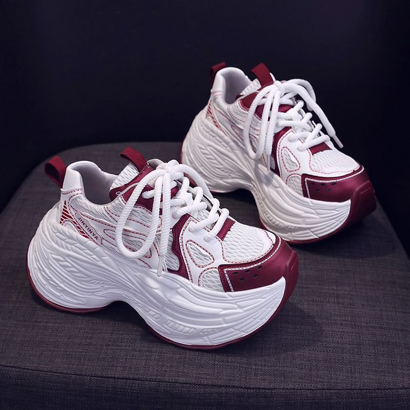Sneakers Panel Platform Mesh