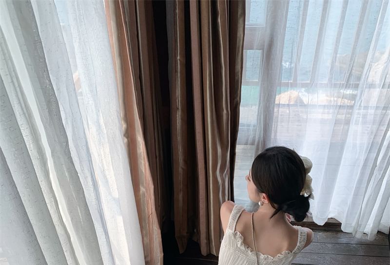 Plain Maxi Dress Slit Button A-Line Sleeveless