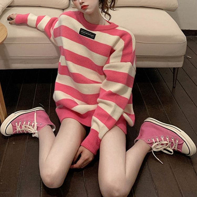 Oversized Striped Sweater in 5 Colors