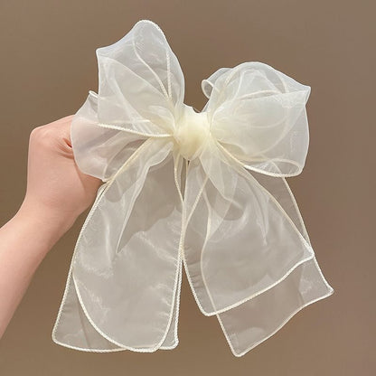 Plain Bow Mesh Headband