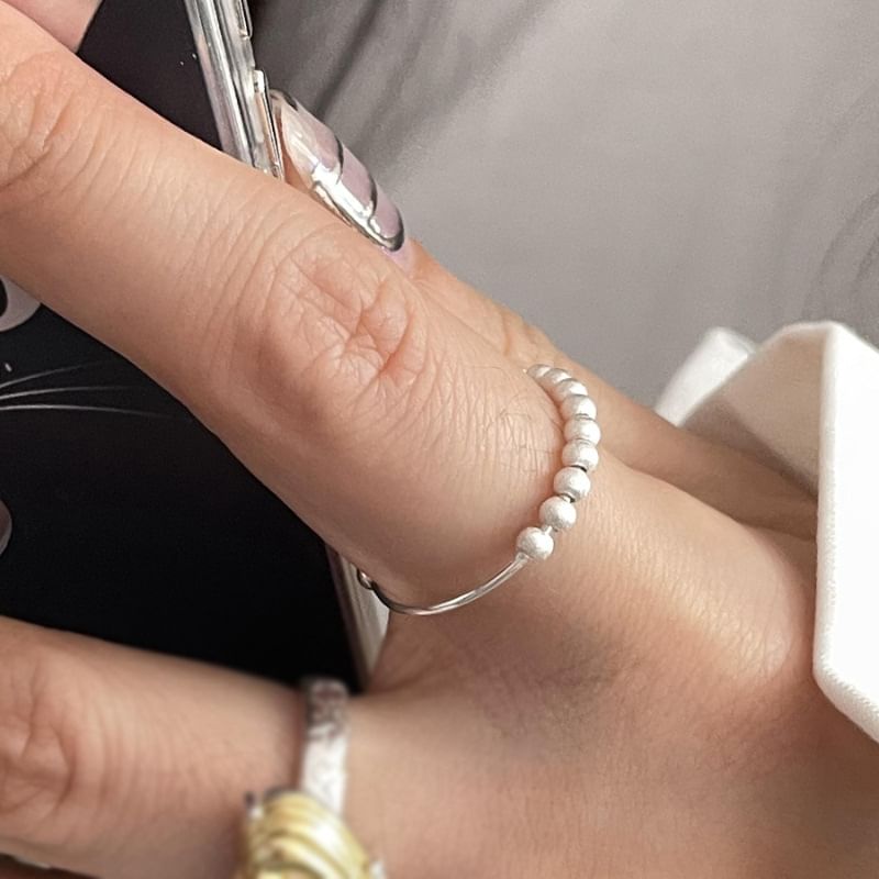 Heart / Bead Alloy Ring