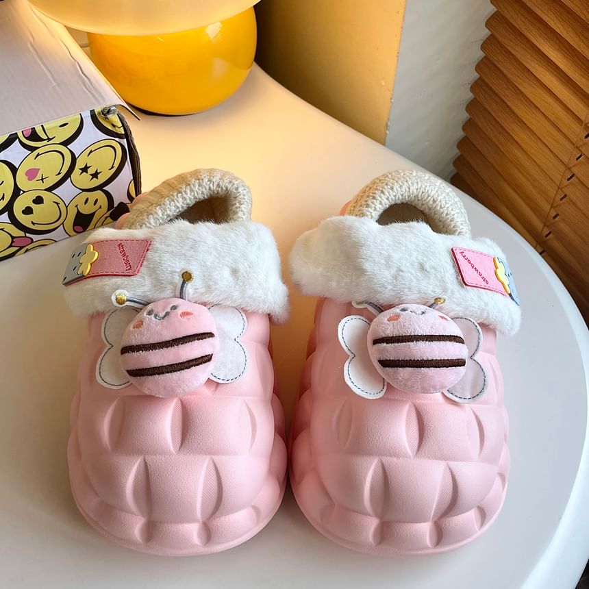 Cartoon Fluffy Platform Slip