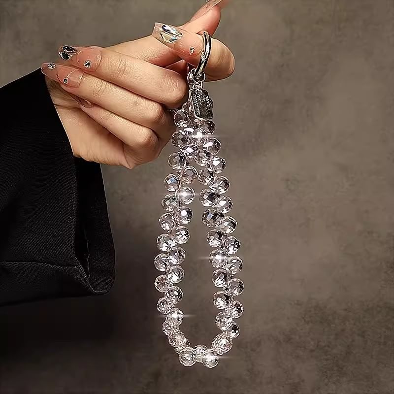 Phone Faux Strap Crystal