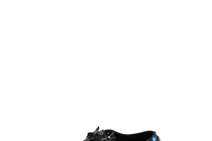 Platform Buckled Zipped Lace-Up Patent Leather Shoes