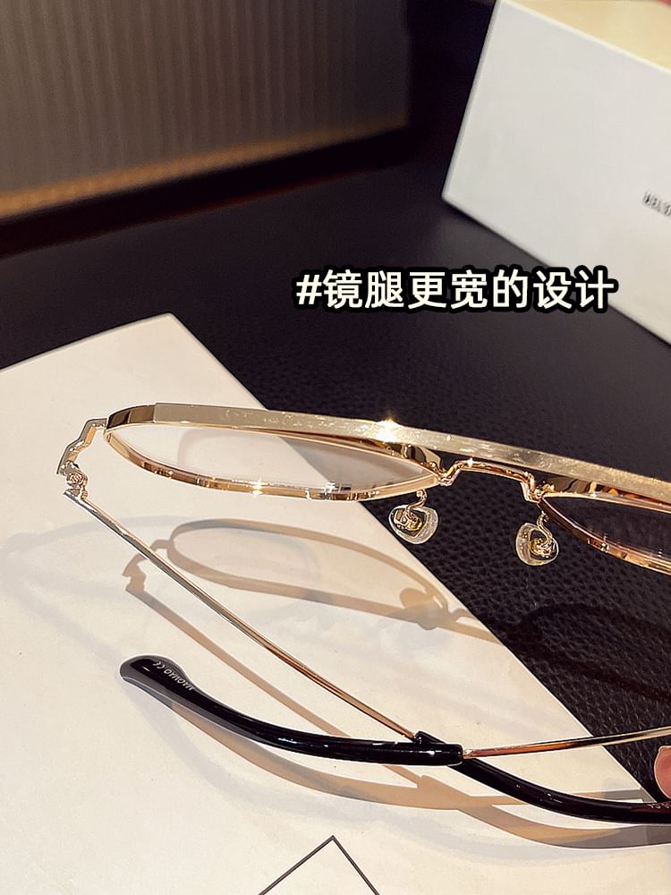 Bridge Frame Eyeglasses Double Metal