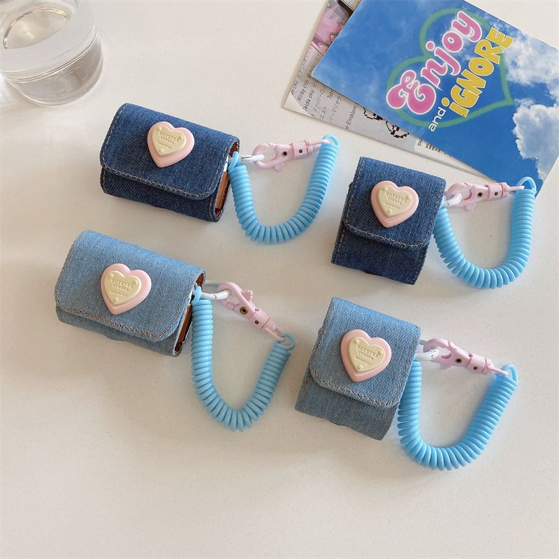 Heart Denim AirPods / Pro Earphone Case Skin