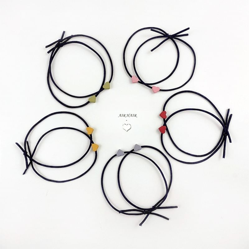 Set of 2: Heart Hair Tie