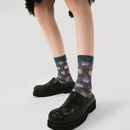 Dotted Knit Socks