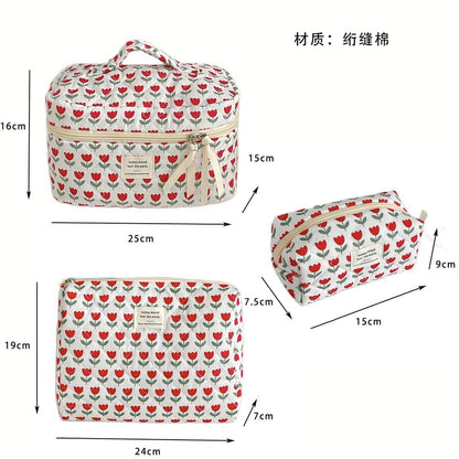 Floral Fabric Makeup Bag / Clutch (Various Designs)