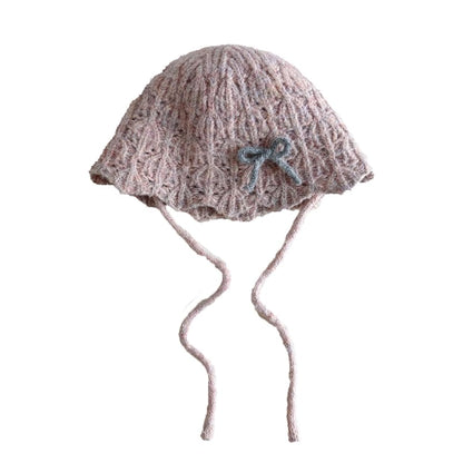 Bow Knit Bucket Hat