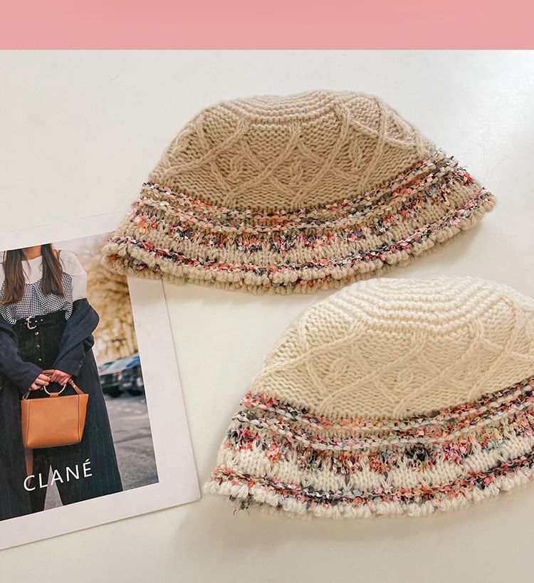 Speckle Knit Cloche Hat