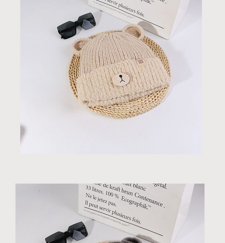 Beanie Bear Knit Ear