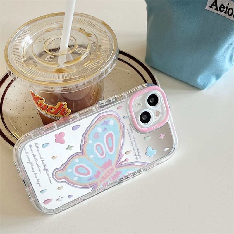 Phone Case Butterfly Mirrored Print