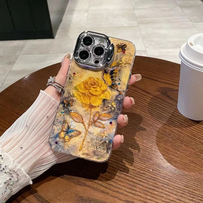 Flower Print Phone Case