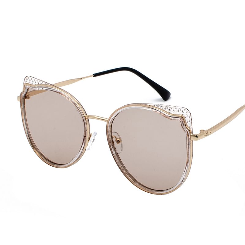 Frame Eye Metal Cat Sunglasses