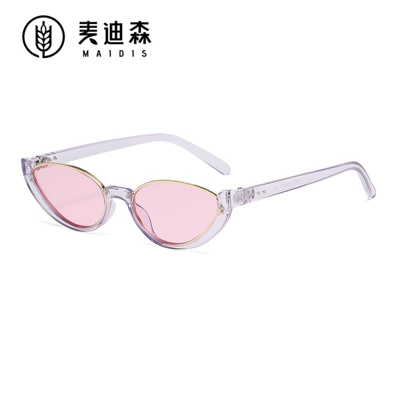 Oval Small Sunglasses Semi-Rimless