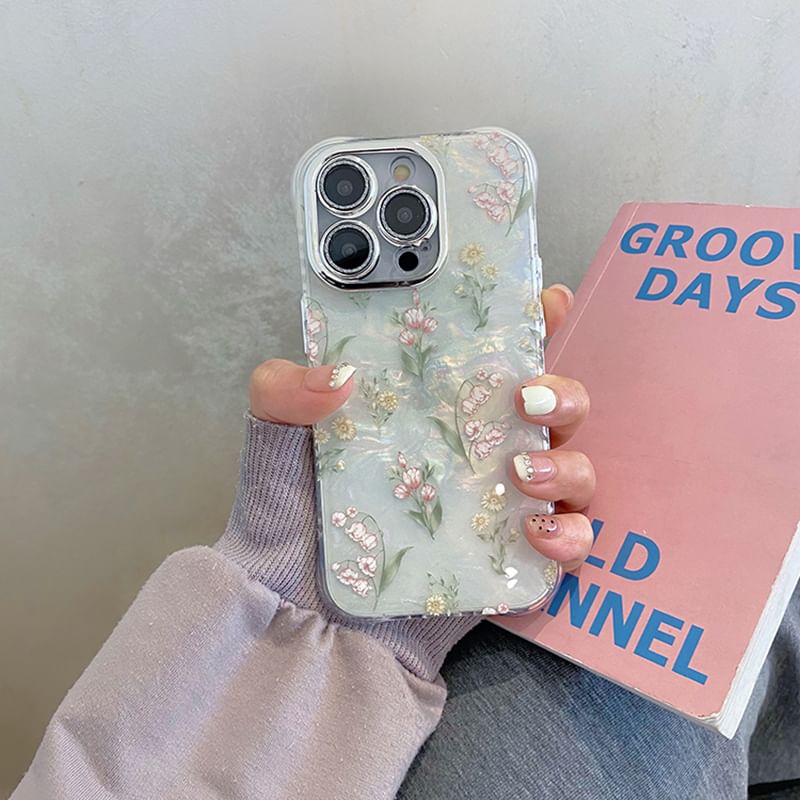 / Phone Strap Flower Case Set