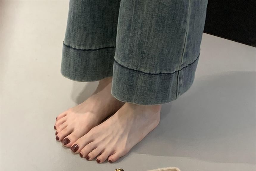 T-Strap Flats Plain