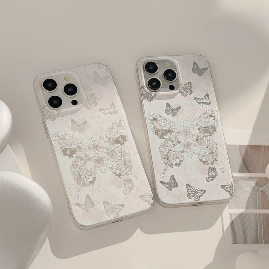 Case Butterfly Phone Floral
