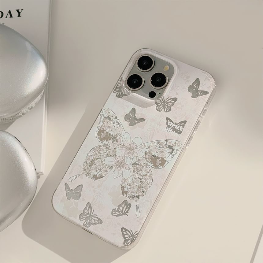 Case Butterfly Phone Floral