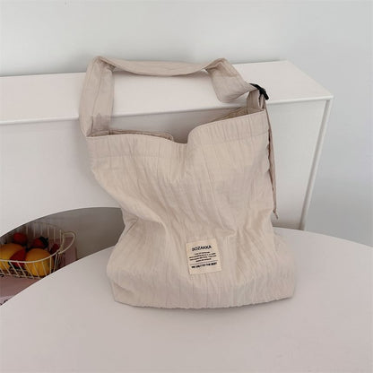 Plain Applique Tote Bag