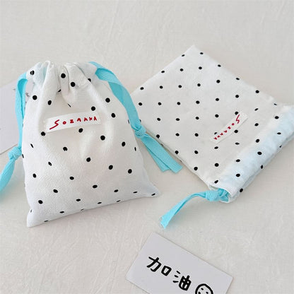 Dotted Drawstring Pouch