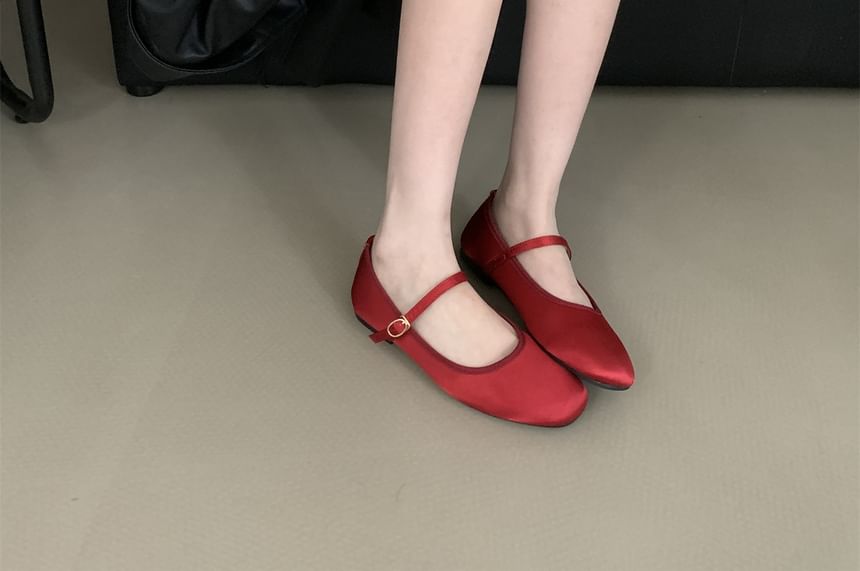 Plain Mary Jane Ballet Flats