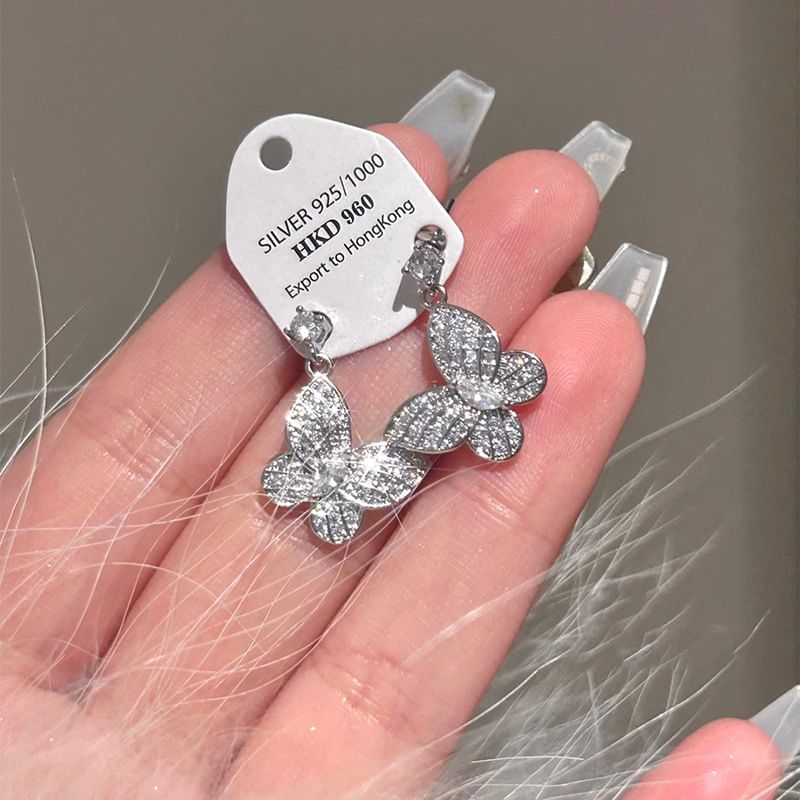 Necklace Butterfly Stud / Bracelet Earring