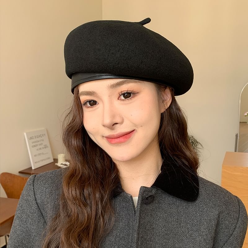 Hat Beret Plain