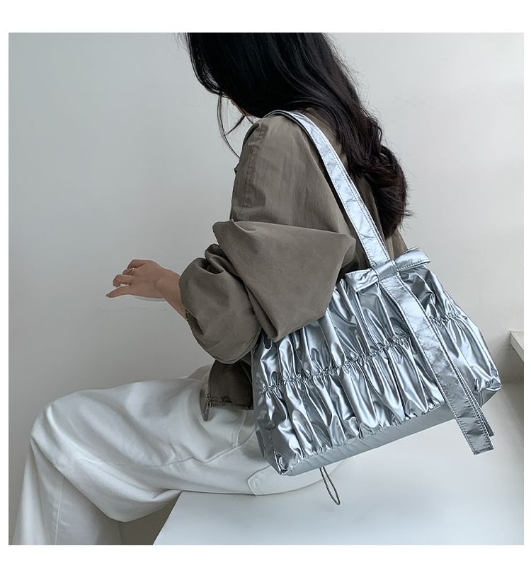 Bag Ruched Tote Bow
