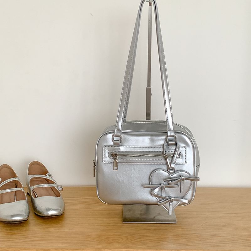 Multi-Pocket Tote Leather Bag Faux