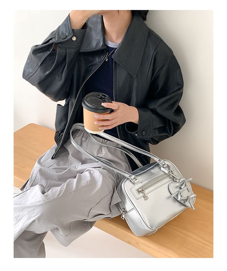 Multi-Pocket Tote Leather Bag Faux