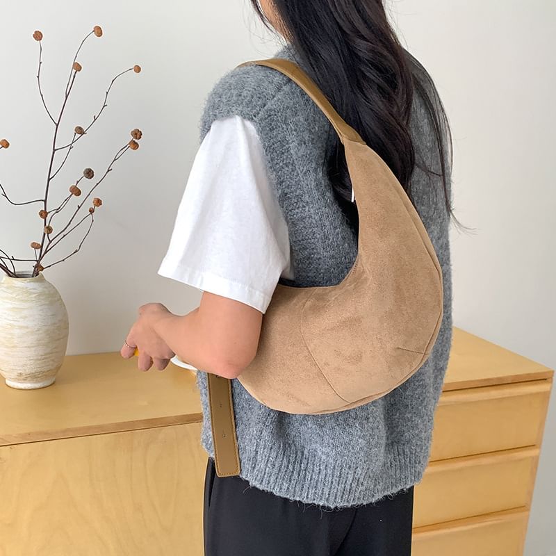 Suede Shoulder Bag Faux
