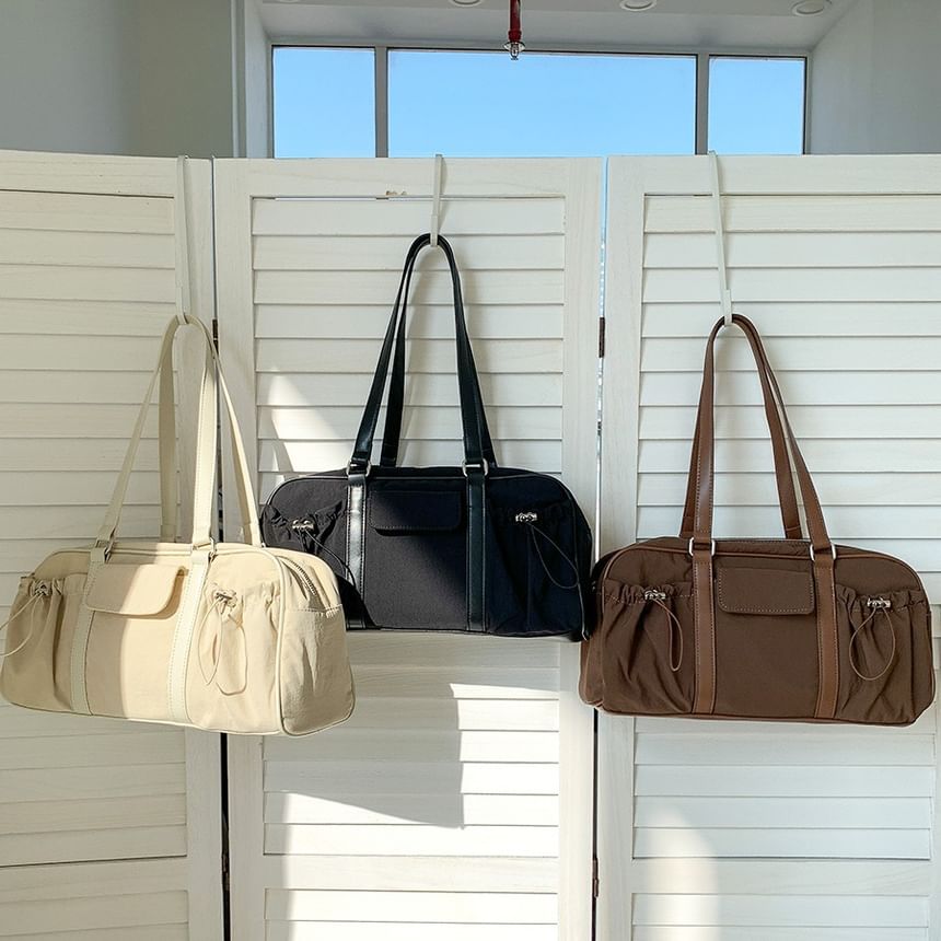 Multi-Pocket Tote Drawstring Bag