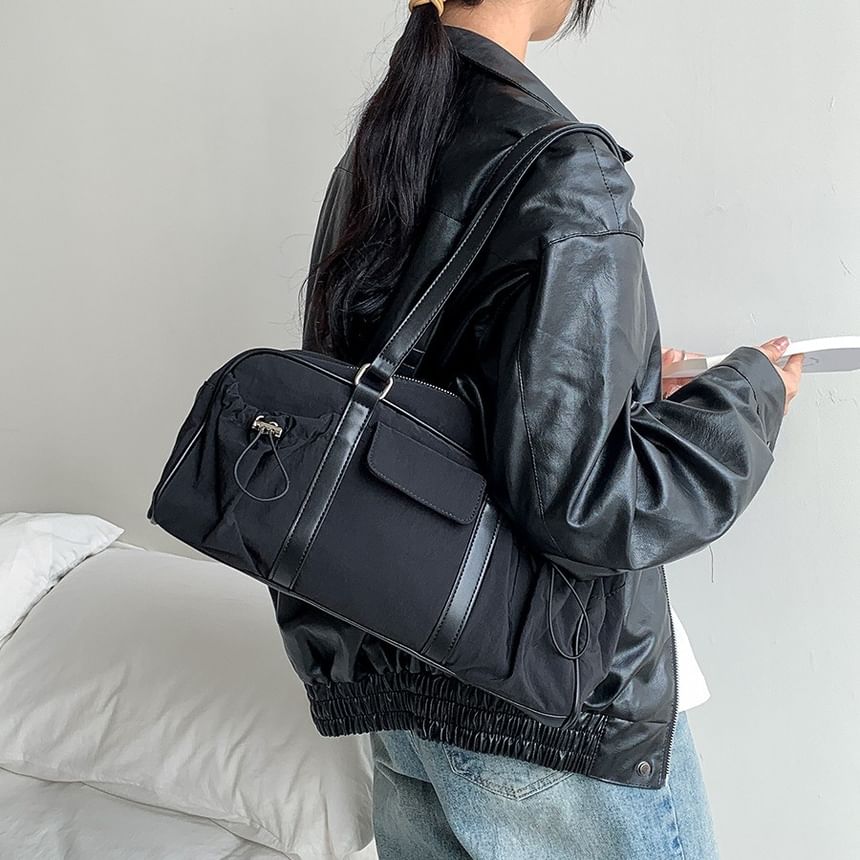 Multi-Pocket Tote Drawstring Bag