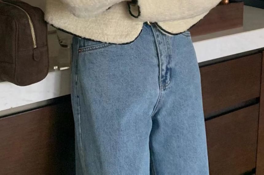 Collared Contrast Trim Tweed Button Jacket