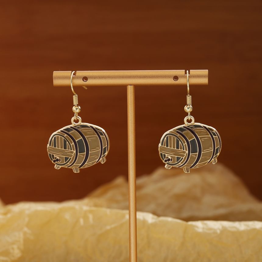 Beer Alloy Drop Earring