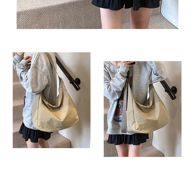 Plain Crossbody Nylon Bag
