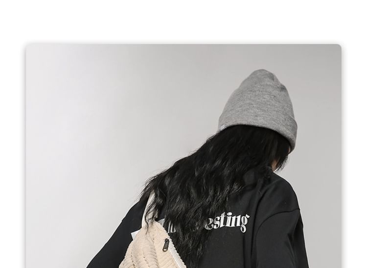 Corduroy Bag Belt Plain