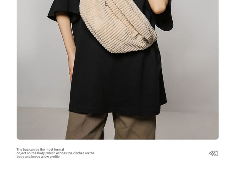 Corduroy Bag Belt Plain