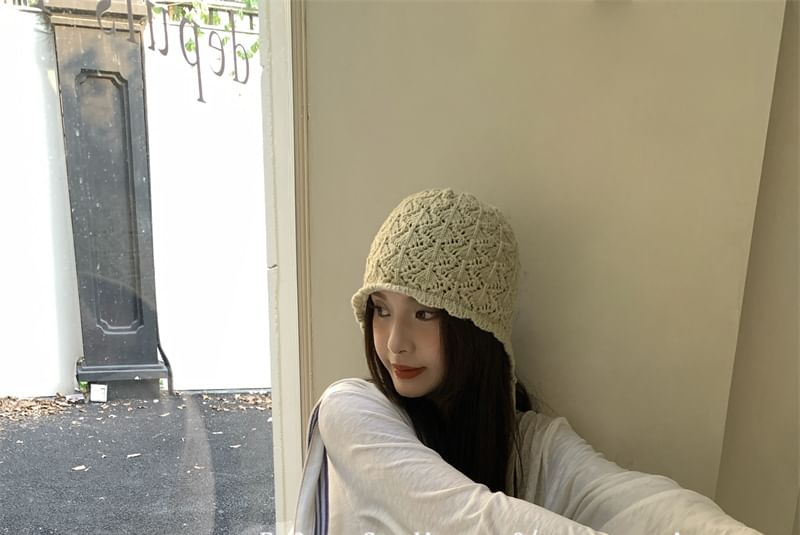 Crochet Plain Knit Beanie