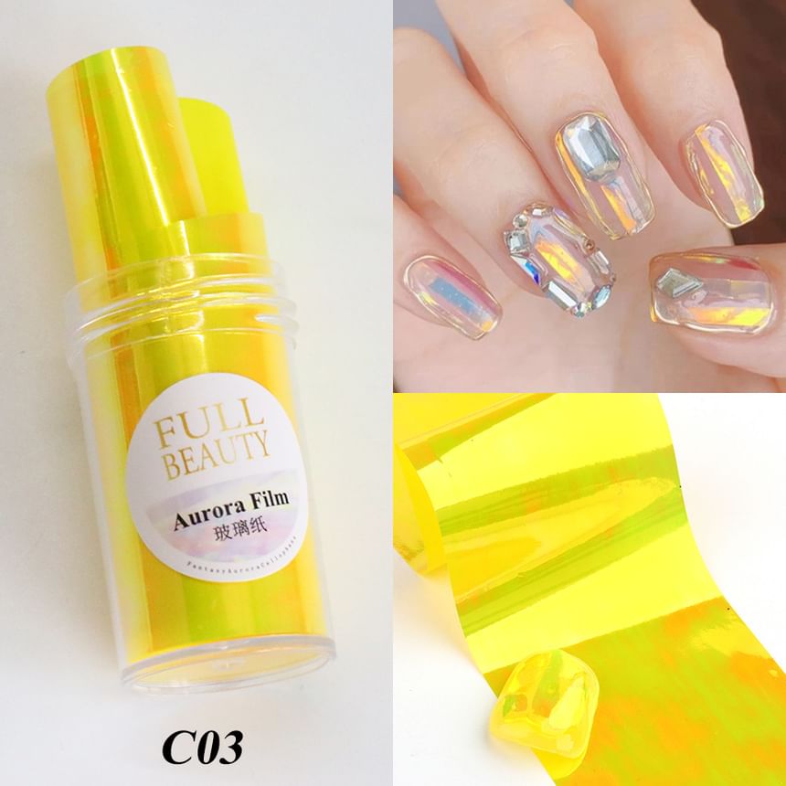 Holographic Film Nail Art Decoration