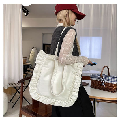 Ruffle Tote Bag