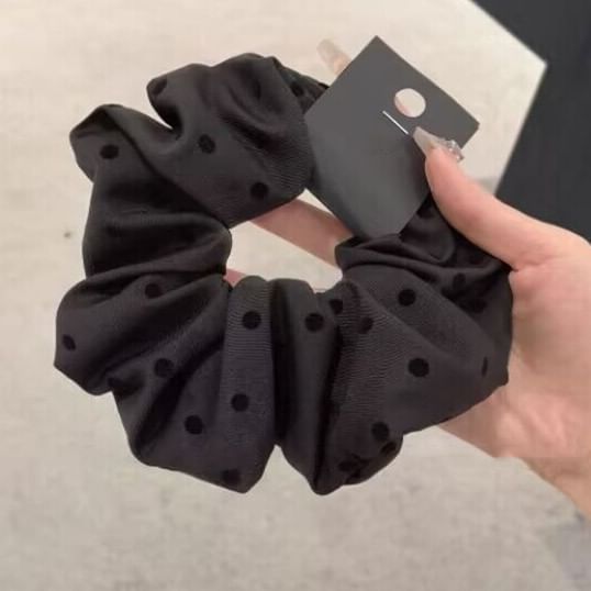 Bow Dotted Scrunchie / Print