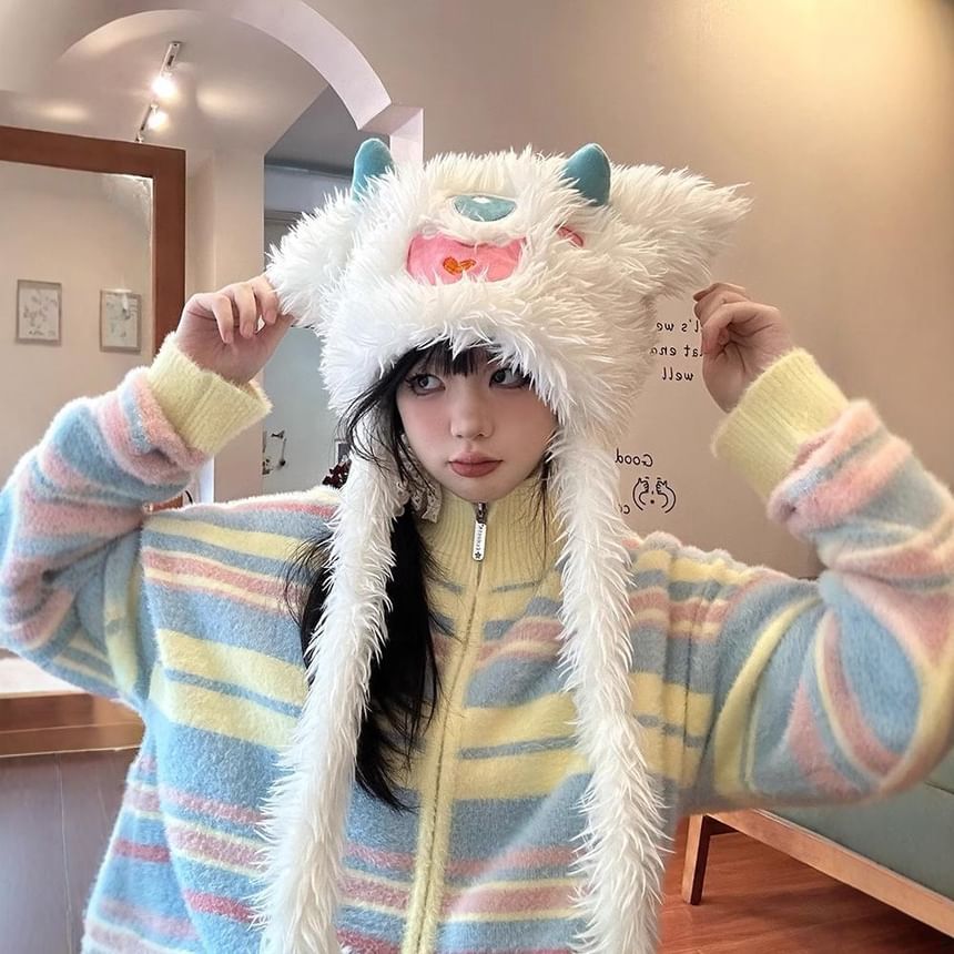 Cartoon Monster Fluffy Hat