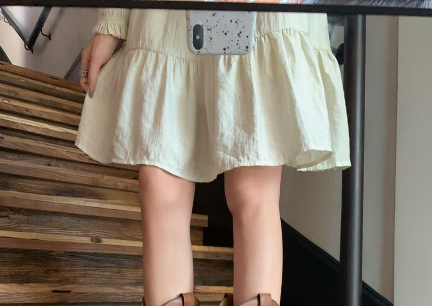 Leather Heel Faux Embroidered Boots Chunky Mid-Calf Cowboy